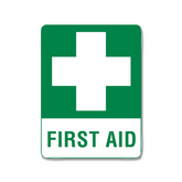 Aero Healthcare Large Poly First Aid Sign 60 x 45cm